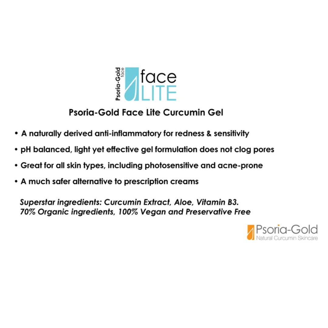 Psoria-Gold® FACE Lite Curcumin Gel 1.0 fl oz