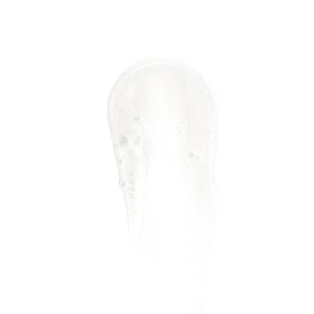 Revision Brightening Facial Wash gel texture swatch with exfoliating micro-beads on white background