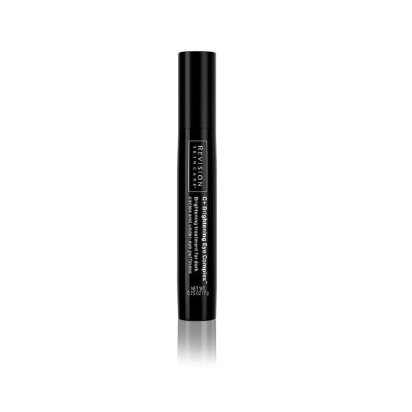 Revision Skincare C+ Brightening Eye Complex travel size 0.25 oz slim black tube — brightening treatment for dark circles and under-eye puffiness