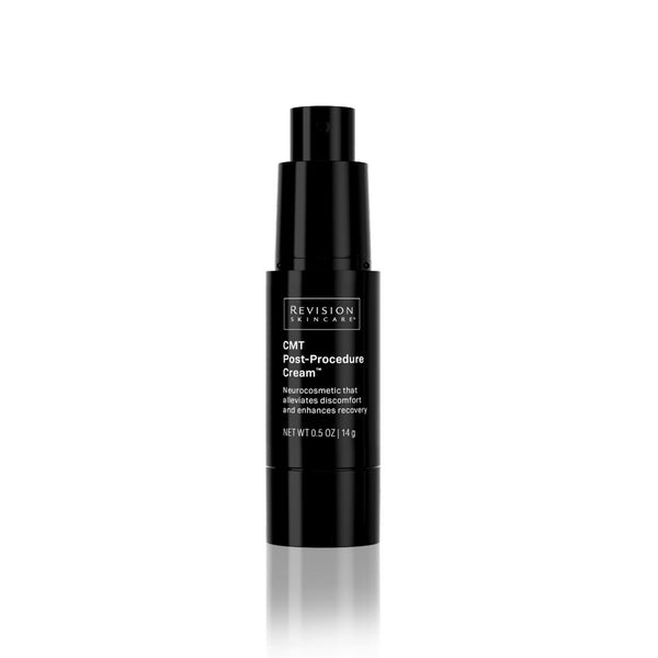 Revision Skincare CMT Post-Procedure Cream 0.5 oz black pump bottle — neurocosmetic that alleviates discomfort and enhances recovery