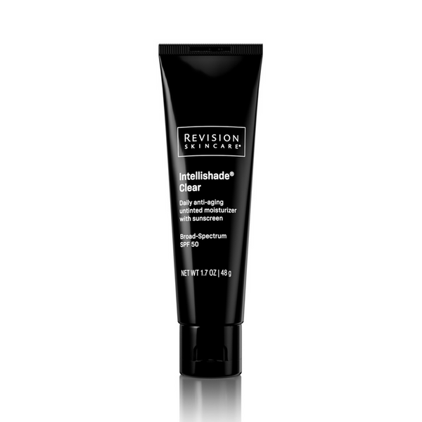 Revision Skincare Intellishade Clear 1.7 oz SPF 50 untinted daily moisturizer tube