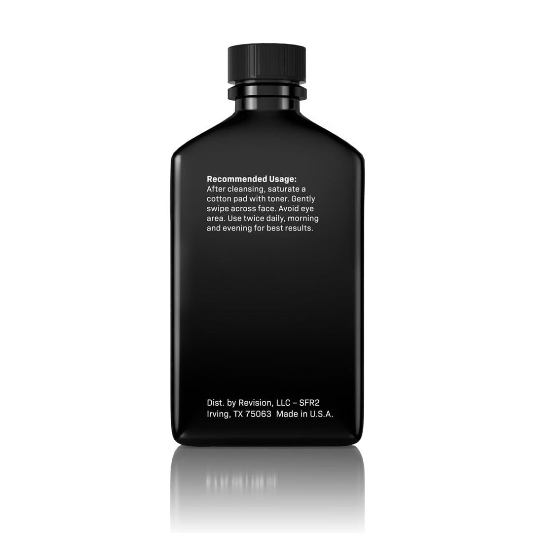Revision Skincare Soothing Facial Rinse 6.7 FL OZ back label with recommended usage instructions
