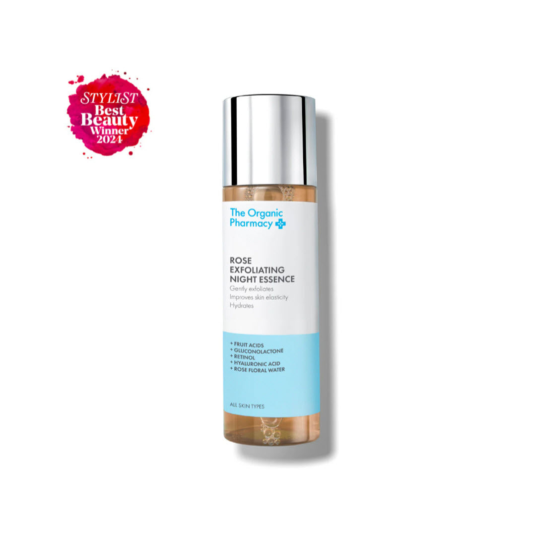 The Organic Pharmacy® Rose Exfoliating Night Essence with Retinol & Hyaluronic Acid 150 ml