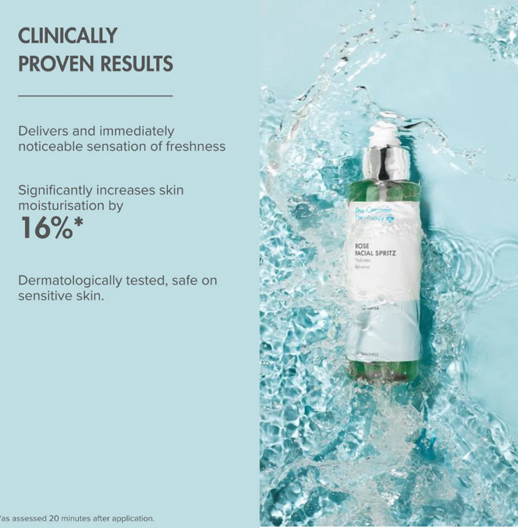 The Organic Pharmacy® Rose Facial Spritz for Hydration & Sensitive Skin 150ml