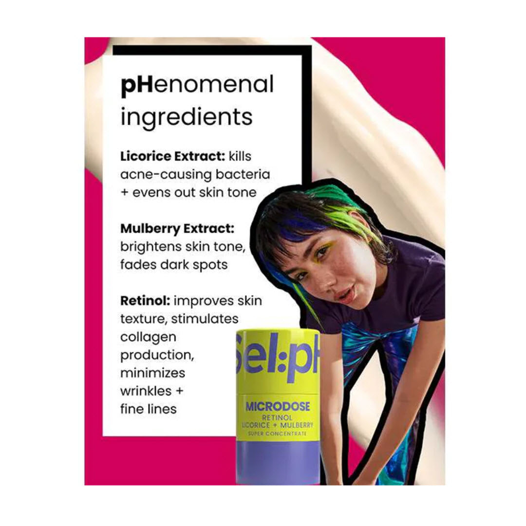 SelpH® Anti-Inflammatory Microdose with Retinol + Licorice + Mulberry Extracts 0.51 fl oz