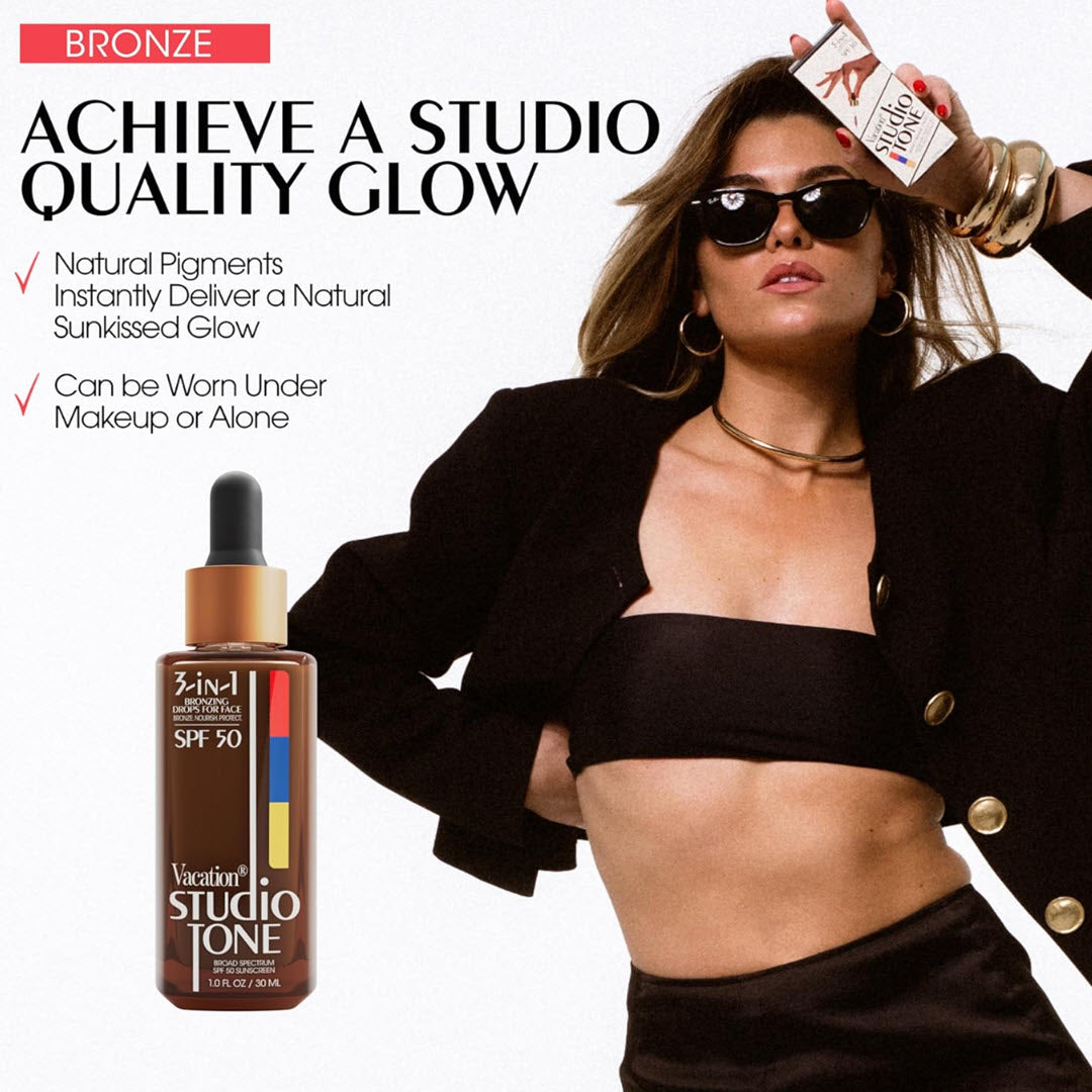 Vacation® Studio Tone SPF 50 Bronzing Drops 1 fl oz / 30 mL