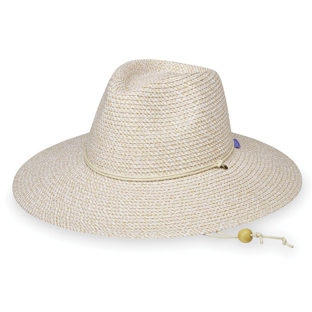 Wallaroo Hat Company® Women's Sanibel Sun Hat - White/Beige M (58cm)