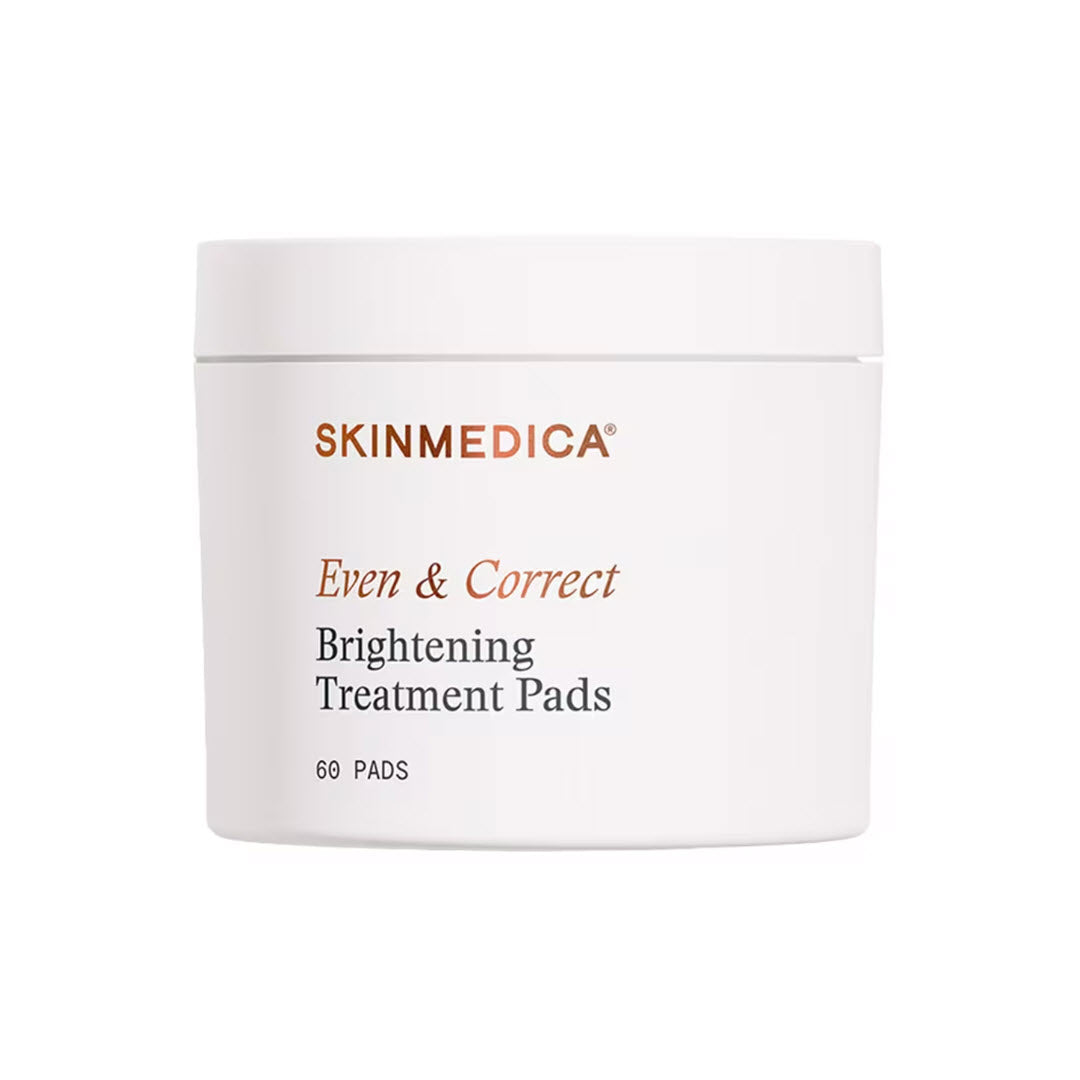 SkinMedica Even & Correct Brightening Treatment Pads, 60 pads, jar shown against a white background
