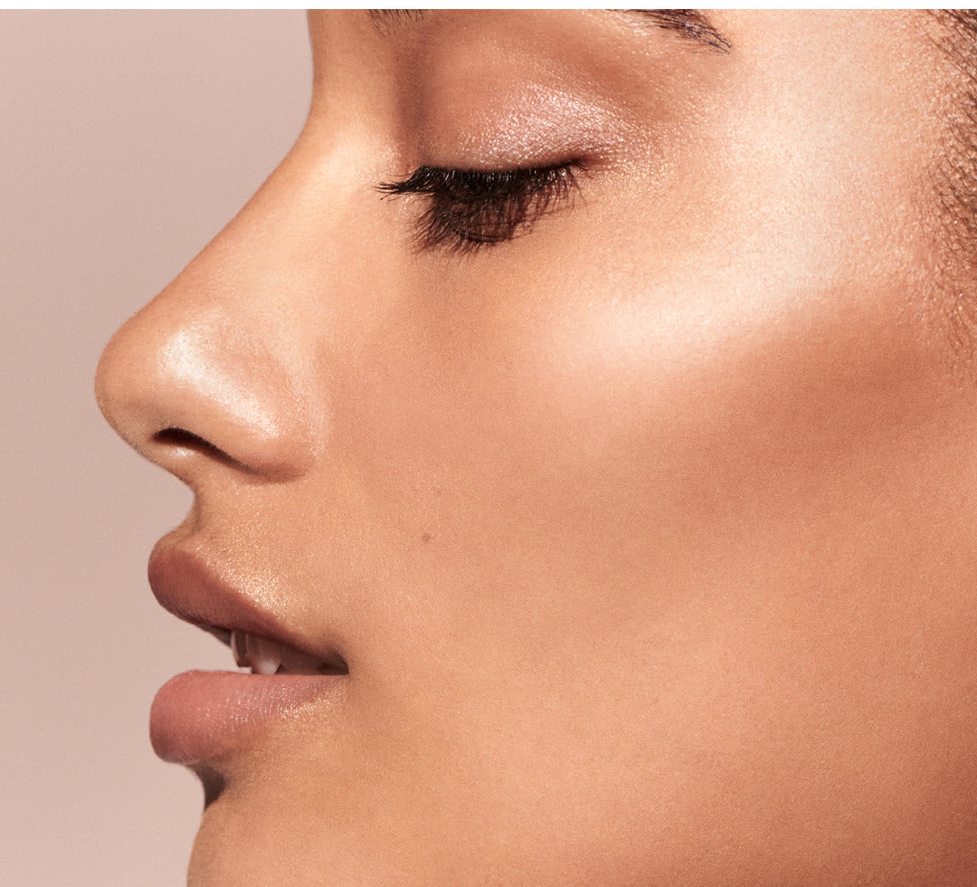 Close-up of clear, glowing skin after using SkinMedica Facial Cleanser