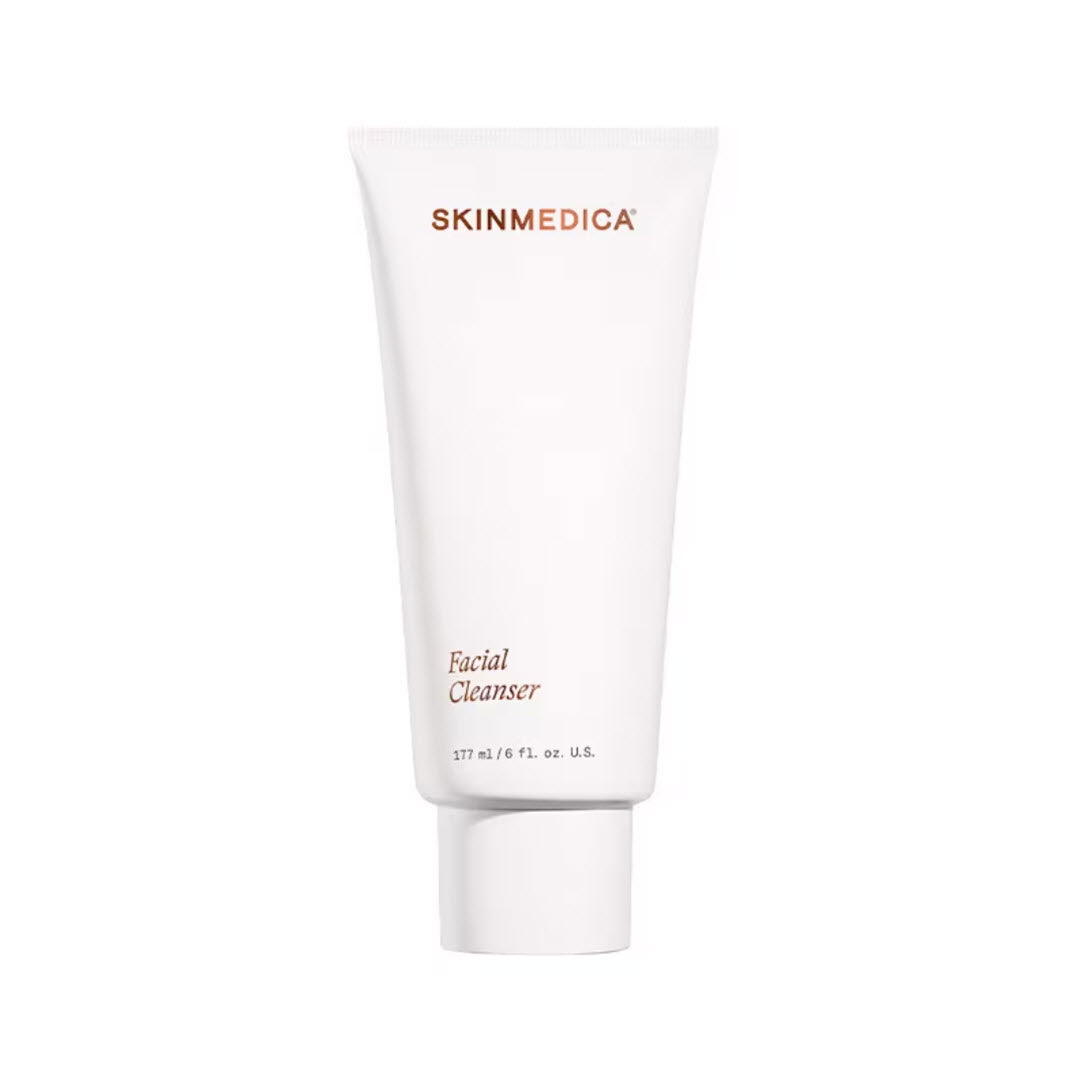 SkinMedica Facial Cleanser 6.0 fl oz tube shown against a white background