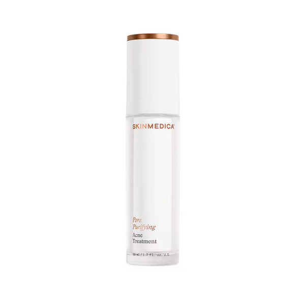 SkinMedica Pore Purifying Acne Treatment 1.7 fl oz pump bottle shown against a white background