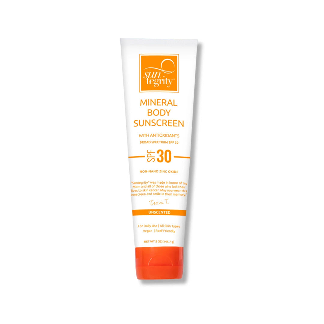 Suntegrity® UNSCENTED Mineral Body Sunscreen, Broad Spectrum SPF 30 - 2 Sizes
