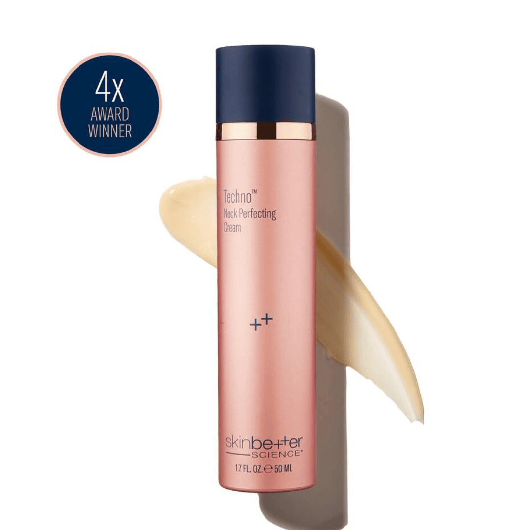 Skinbetter Science Techno Neck Perfecting Cream 1.7 fl oz – firming neck and décolleté cream with peptides and hyaluronic acid for crepiness and laxity