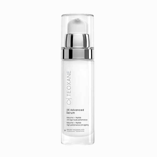 Teoxane [R] Advanced Serum pump bottle with Bakuchiol + Peptide high-performance anti-ageing formula, 30 mL / 1 fl oz