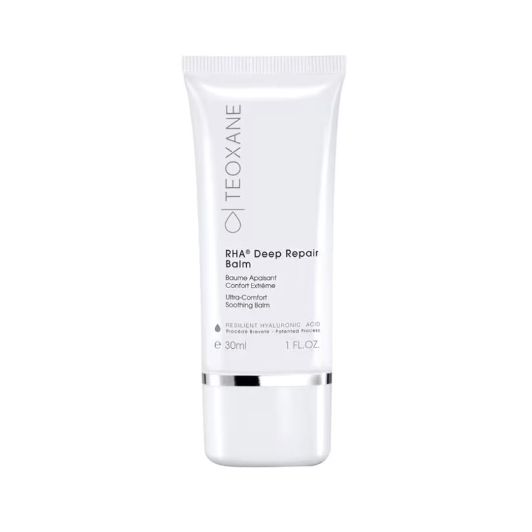 Teoxane RHA Deep Repair Balm Ultra-Comfort Soothing Balm tube with Resilient Hyaluronic Acid, 30 mL / 1 fl oz