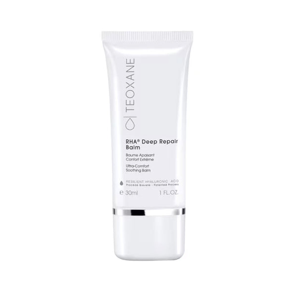 Teoxane RHA Deep Repair Balm Ultra-Comfort Soothing Balm tube with Resilient Hyaluronic Acid, 30 mL / 1 fl oz