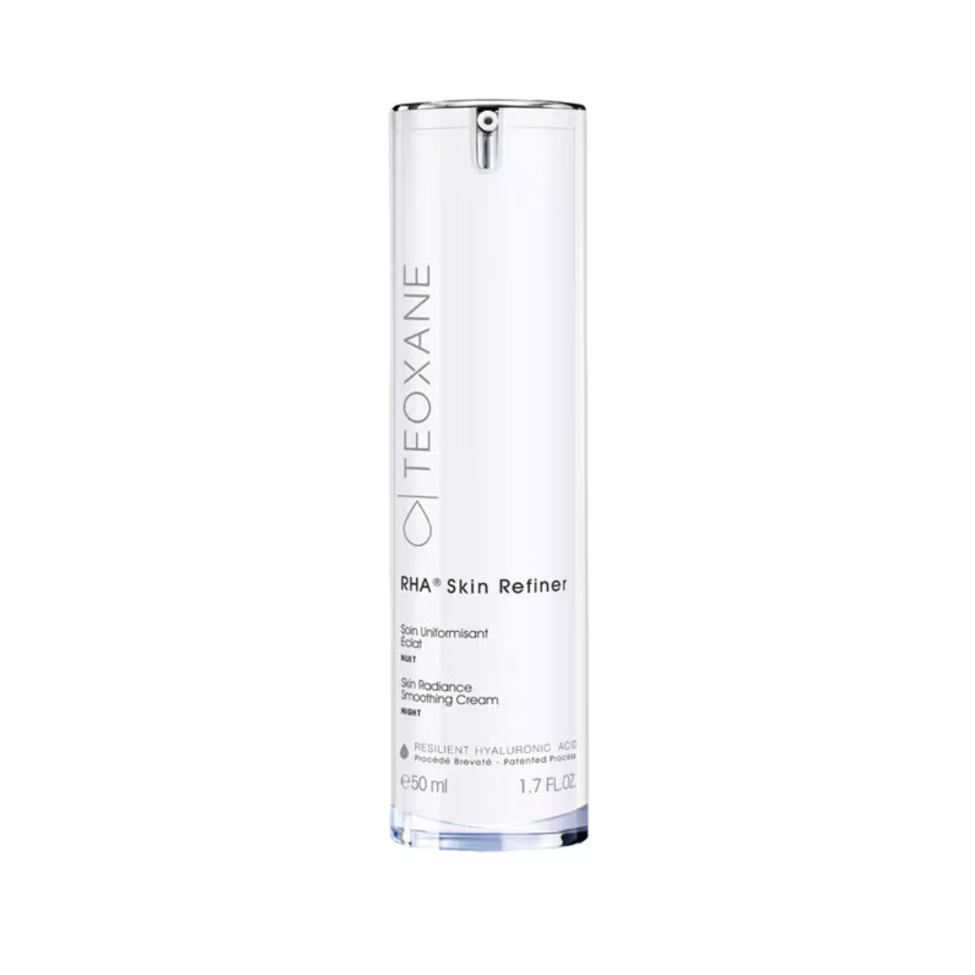 Teoxane RHA Skin Refiner Skin Radiance Smoothing Night Cream pump bottle with Resilient Hyaluronic Acid, 50 mL / 1.7 fl oz