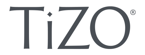 Tizo logo in black on a white background