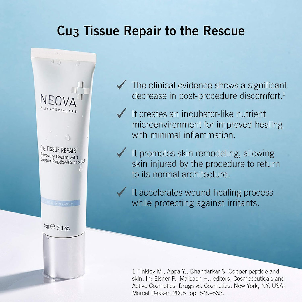 Neova® Cu3 Tissue Repair & Post Laser Cream 2 oz