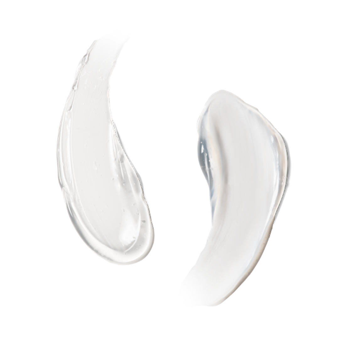 ZO Skin Health Balancing Cleansing Emulsion texture swatches showing lightweight gel formula for normal to sensitized skin