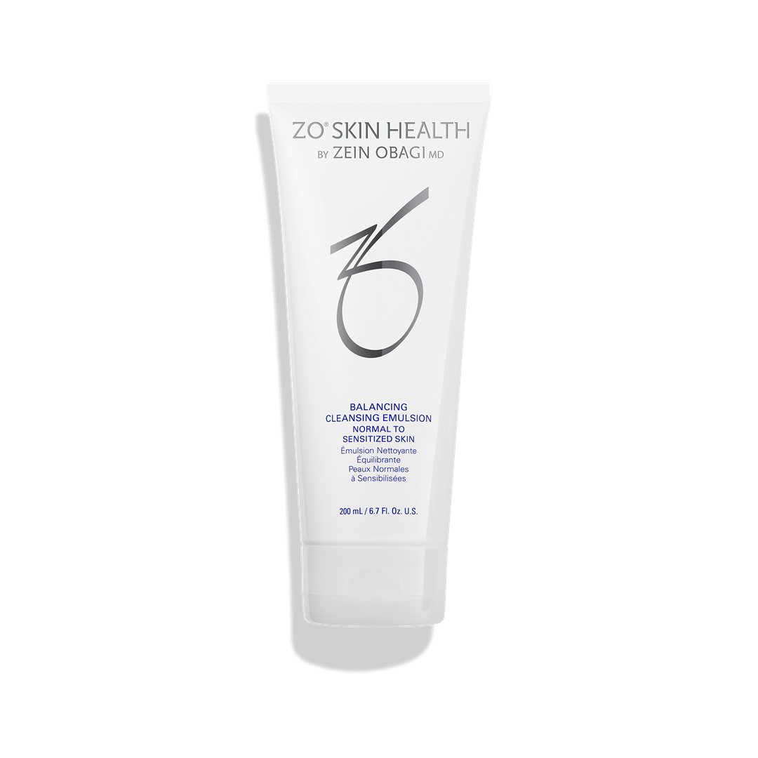 ZO Skin Health Balancing Cleansing Emulsion 200mL 6.7 oz – gentle daily cleanser for normal to sensitized skin to remove impurities while maintaining moisture balance