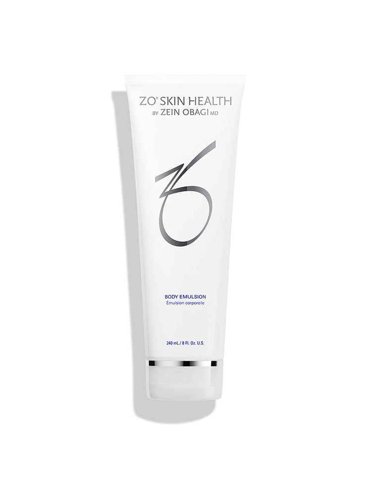 ZO Skin Health Body Emulsion 240mL 8 fl oz – lightweight daily body moisturizer to hydrate and soften skin