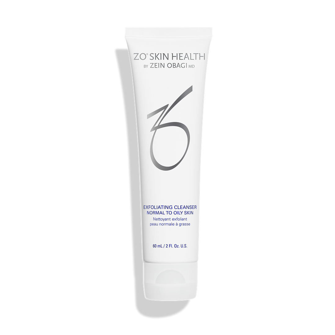 ZO Skin Health Exfoliating Cleanser for Normal to Oily Skin 60mL 2 oz – daily exfoliating cleanser to remove excess oil, impurities, and dead skin cells