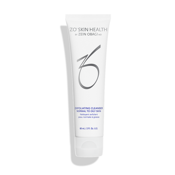 ZO Skin Health Exfoliating Cleanser for Normal to Oily Skin 60mL 2 oz – daily exfoliating cleanser to remove excess oil, impurities, and dead skin cells