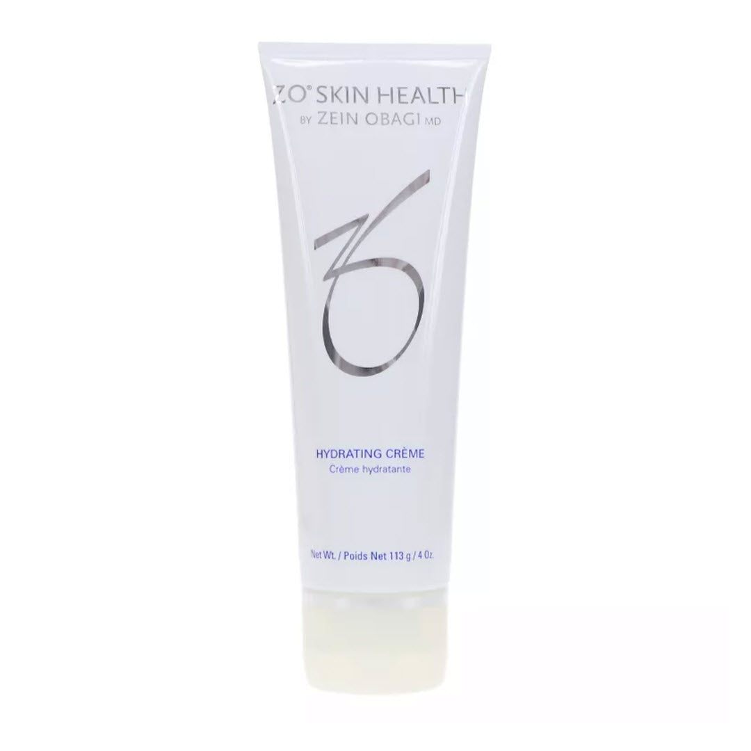 ZO Skin Health Hydrating Crème 113g 4 oz – rich daily moisturizing cream in white tube to deeply hydrate and restore skin comfort