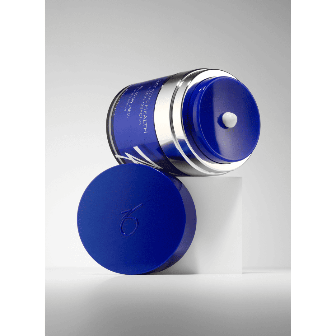 ZO Skin Health Recovery Creme angled view – luxurious firming moisturizer with shea butter, squalane, and probiotic technology for redness and skin resilience