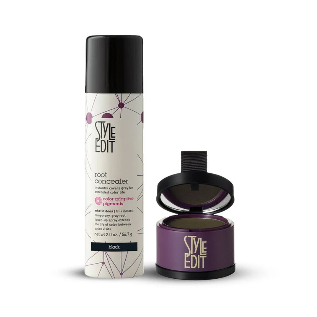 Style Edit® Root Touch Up Powder and Spray Duo - Black