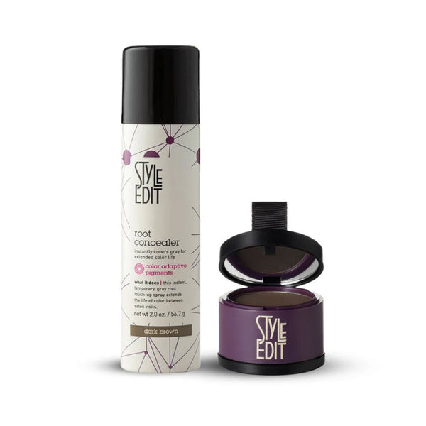 Style Edit® Root Touch Up Powder and Spray Duo - Dark Brown