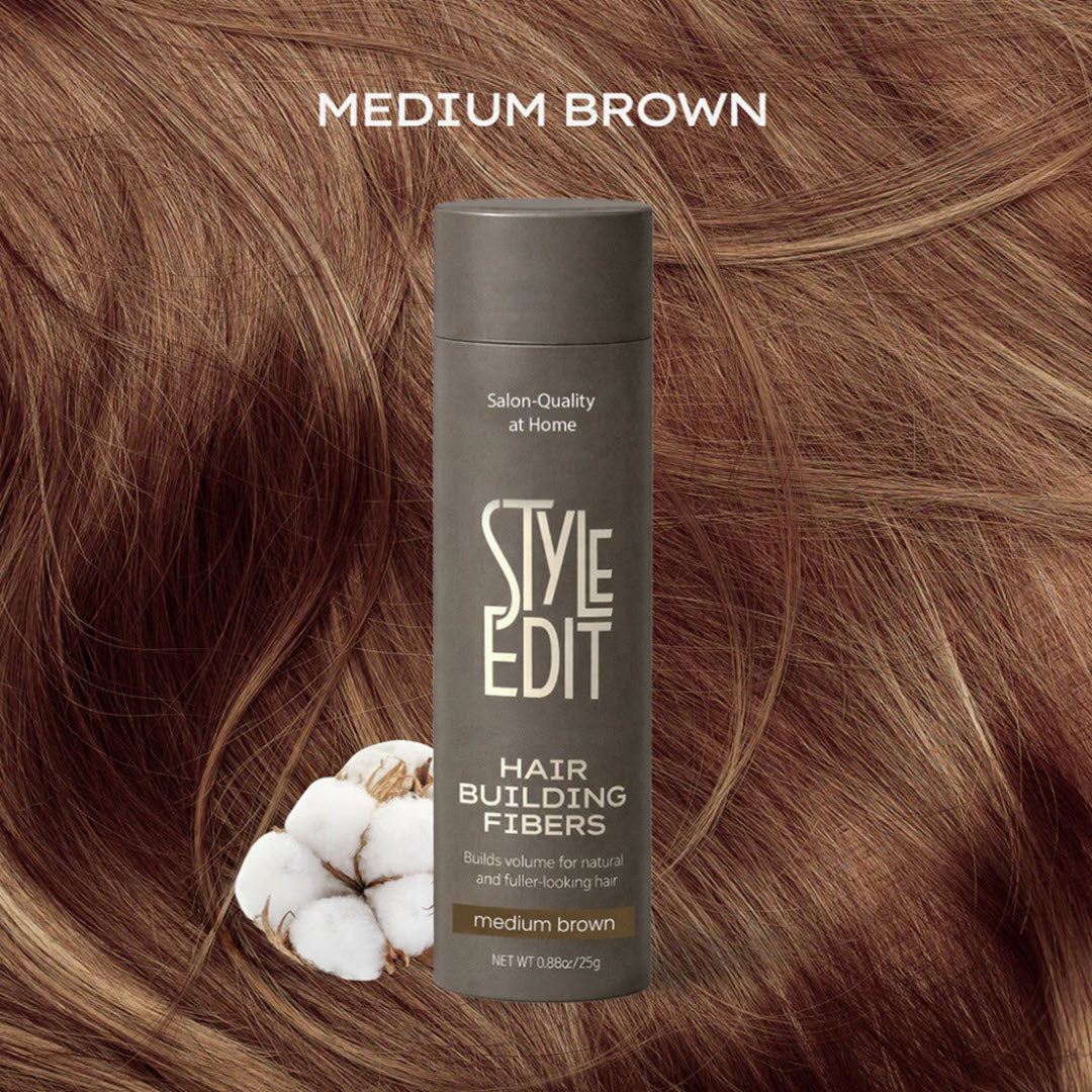 Style Edit® Hair Building Fibers - Medium Brown 0.88 oz