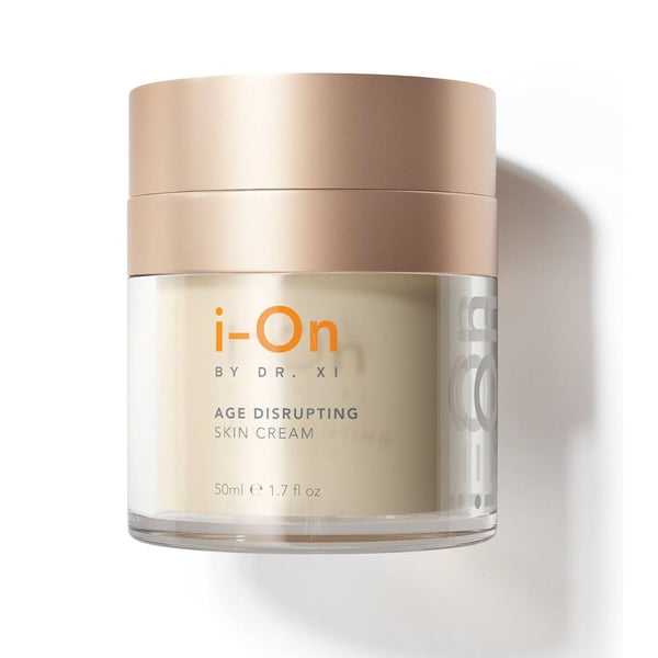 i-On by Dr. Xi Age Disrupting Skin Cream jar with rose gold lid, 1.7 fl oz