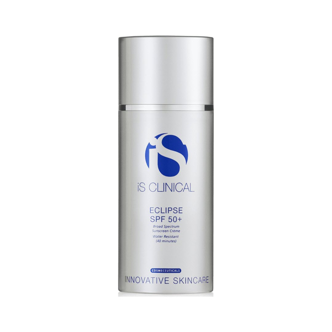 iS Clinical Eclipse SPF 50+ PerfecTint Beige bottle, 3.5 oz / 100 g, an ultra sheer tinted mineral sunscreen