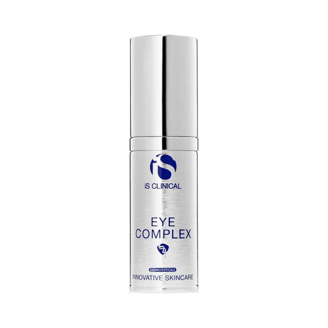 iS Clinical Eye Complex bottle, 0.5 oz / 15g, an under-eye treatment with hyaluronic acid and vitamin C