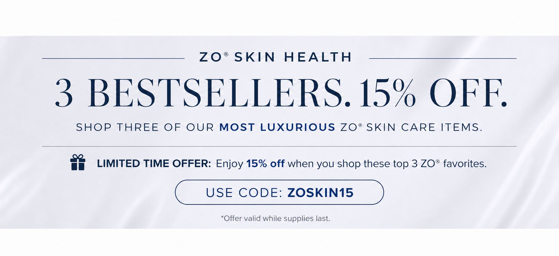 ZO Skin Health bestsellers promotion